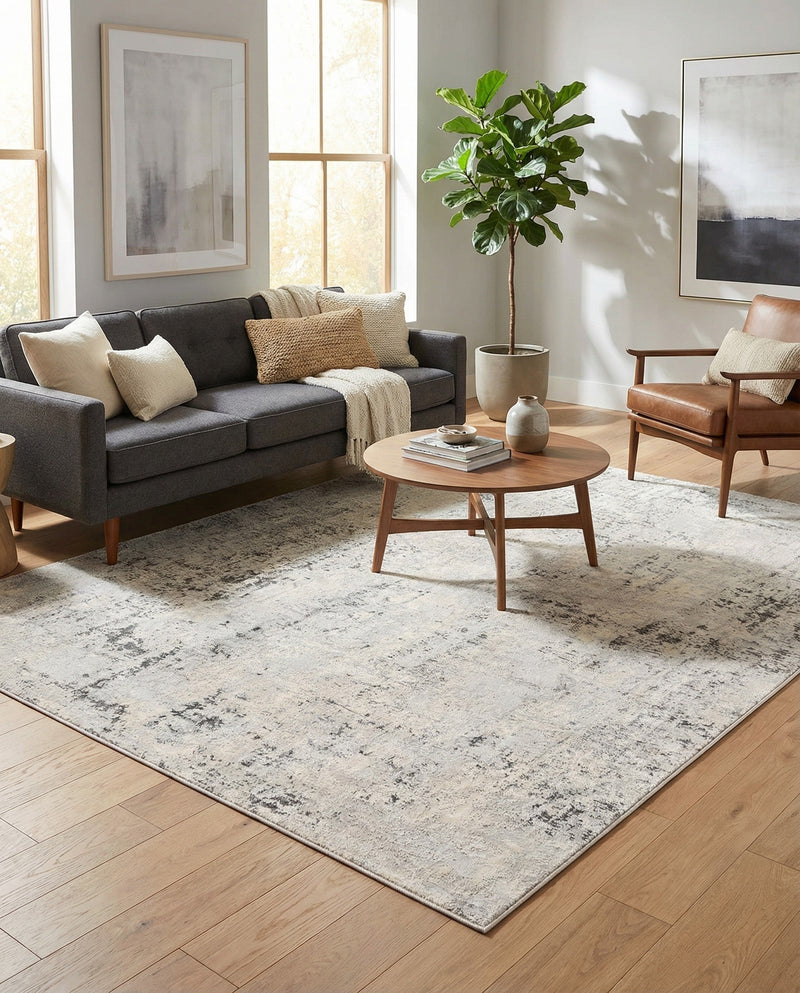 Aegean Elegance Collection Area Rug -  Paros Rectangle Gray  lifestyle 25
