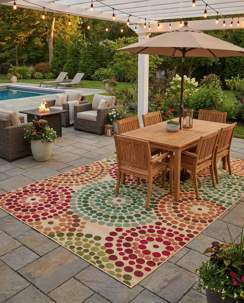 Urban Terrace Collection Area Rug -  Esplanade Rectangle Beige  lifestyle 24