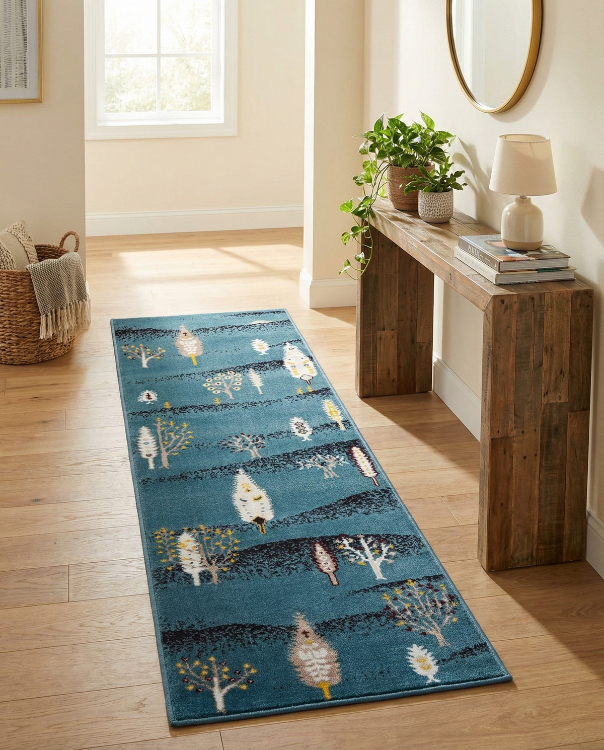 Coastal Haven Collection Area Rug -  Surfside Runner Blue  lifestyle 124