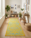 Urban Oasis Rugs Collection Area Rug -  Penthouse (Yellow and Aqua) Runner Yellow and Aqua  lifestyle 53
