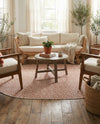 Urban Oasis Rugs Collection Area Rug -  Rooftop (Rust Red) Oval Rust Red  lifestyle 41