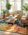 Seaside Haven Rugs Collection Area Rug -  Dunes Rectangle Multi  lifestyle 26