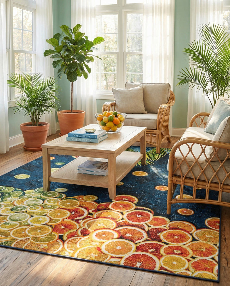 Seaside Haven Rugs Collection Area Rug -  Dunes Rectangle Multi  lifestyle 26