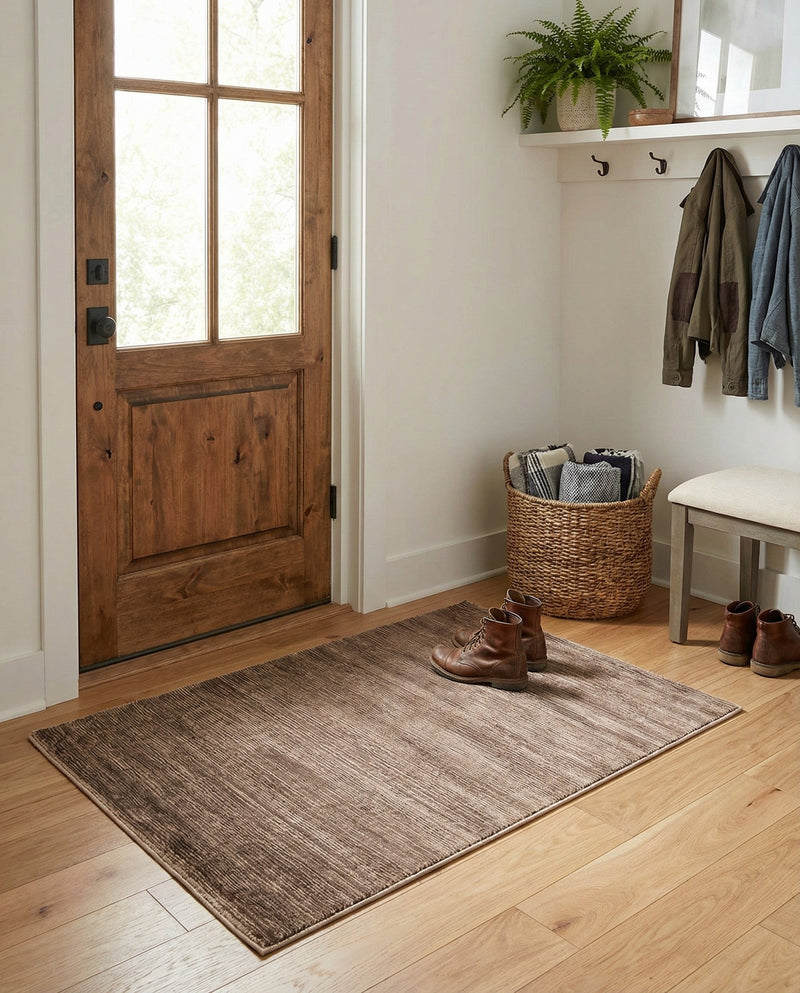 Bloomsbury Elegance Collection Area Rug -  Kensington (Brown) Rectangle Brown  lifestyle 3