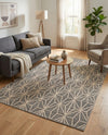 Metro Heights Collection Area Rug -  Hudson Rectangle Gray  lifestyle 17