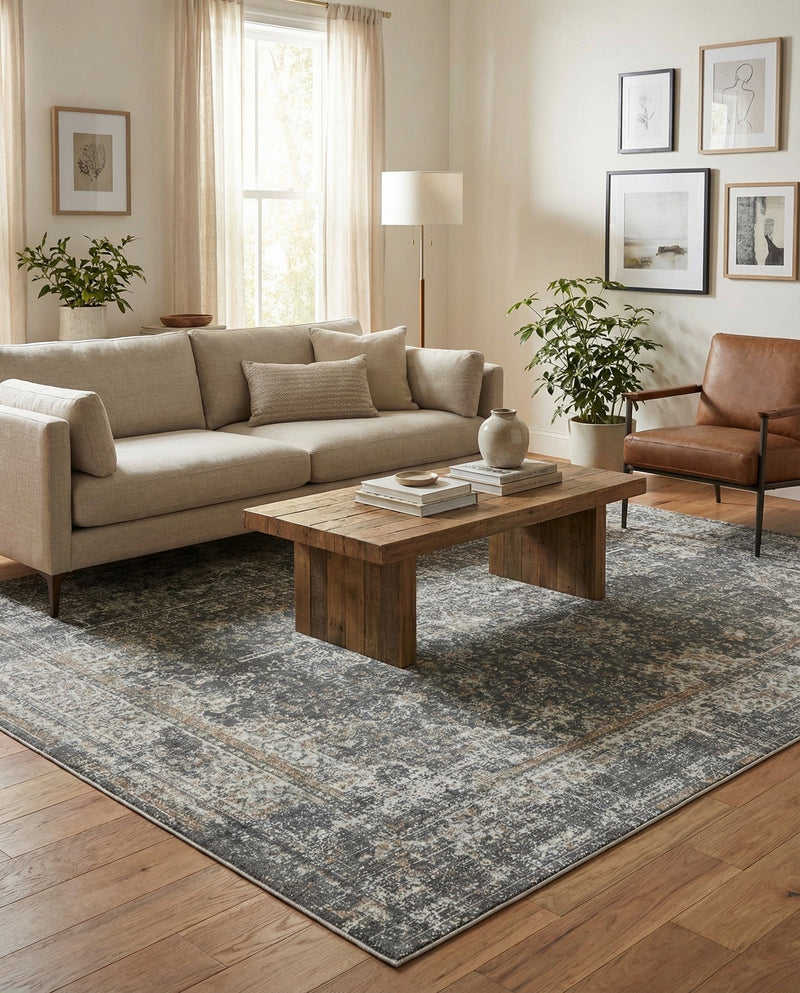 Caribbean Breeze Collection Area Rug -  Utila Rectangle Fume Gray  lifestyle 4