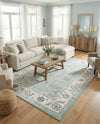 Adriana Terrace Collection Area Rug -  Positano (Aqua) Rectangle Aqua  lifestyle 6