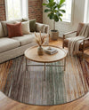 Urban Terrace Collection Area Rug -  Corsica Round Multi  lifestyle 52
