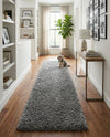 Eternal Plush Oasis Collection Area Rug -  Tranquility (Smoke) Runner Smoke  lifestyle 36