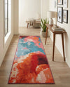 Urban Terrace Collection Area Rug -  Patio Runner Gray and Pink  lifestyle 62