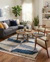 Cozy Cove Shag Collection Area Rug -  Tidewater Rectangle Blue  lifestyle 8