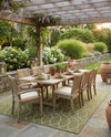 Savannah Pergola Collection Area Rug -  Pavilion (Green) Rectangle Green  lifestyle 7