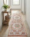 Coastal Haven Collection Area Rug - Seabreeze (Red) Runner Red  lifestyle 42
