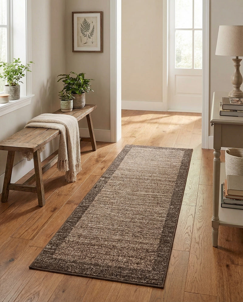 Studio Haven Collection Area Rug -  Conservatory (Light Brown) Runner Light Brown  lifestyle 64