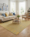 Urban Oasis Rugs Collection Area Rug -  Boulevard (Yellow and Aqua) Square Yellow and Aqua  lifestyle 20