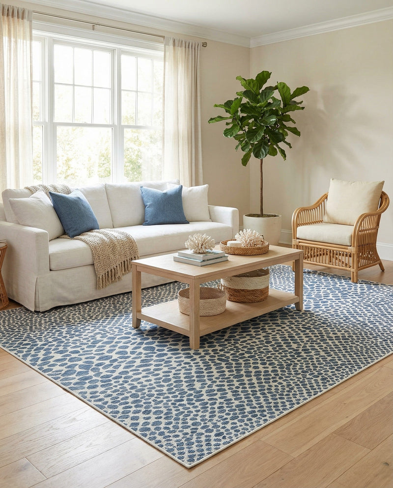 Urban Oasis Rugs Collection Area Rug -  Terrace (Blue) Rectangle Blue  lifestyle 36