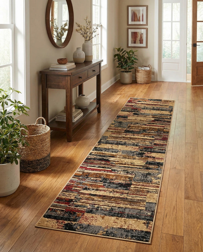 Neptune Elegance Collection Area Rug - Triton Runner Multi  lifestyle 60