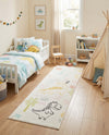 Wonder Tykes Collection Area Rug -  Abstracta Runner Ivory  lifestyle 44