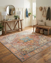 Heritage Elegance Collection Area Rug -  Windsor (Rust Red) Square Rust Red  lifestyle 77