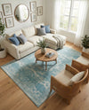 Dover Terrace Collection Area Rug -  Lagoon (Aqua) Rectangle Aqua  lifestyle 8
