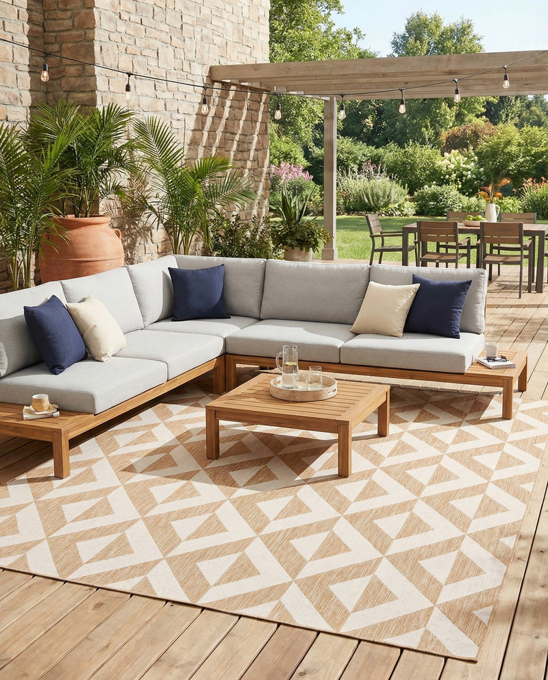 Urban Oasis Rugs Collection Area Rug -  Highrise (Beige) Rectangle Beige  lifestyle 10