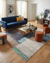Colorburst Oasis Collection Area Rug - Palette Square Multi  lifestyle 25