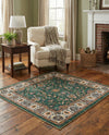 Casablanca Tapestry Collection Area Rug -  Marrakech (Emerald Green) Square Emerald Green  lifestyle 26