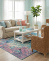 Seaside Haven Rugs Collection Area Rug - Marina Rectangle Multi  lifestyle 31