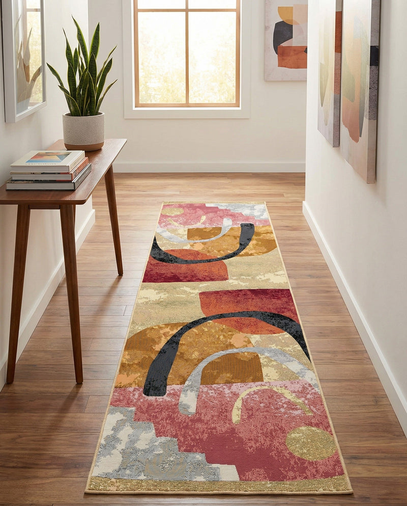Urban Terrace Collection Area Rug -  Skyline Runner Multi  lifestyle 53