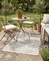 Patio Heritage Collection Area Rug -  Lafayette (Gray) Rectangle Gray  lifestyle 4