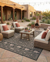 Mesa Oasis Rugs Collection Area Rug - Sundown Rectangle Black  lifestyle 17