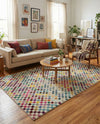 Chromatic Oasis Collection Area Rug -  Flora Rectangle Multi  lifestyle 3