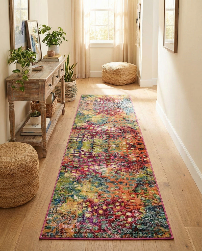 Sevilla Splendor Collection Area Rug -  Andalusia Runner Multi  lifestyle 25