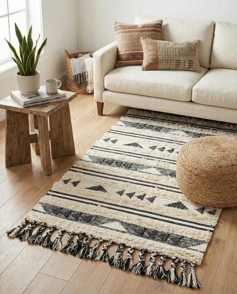 Sonoran Collection Area Rug - Montezuma Rectangle Charcoal  lifestyle 73