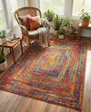 Caribbean Cove Collection Area Rug -  Martinique Rectangle Multi  lifestyle 9