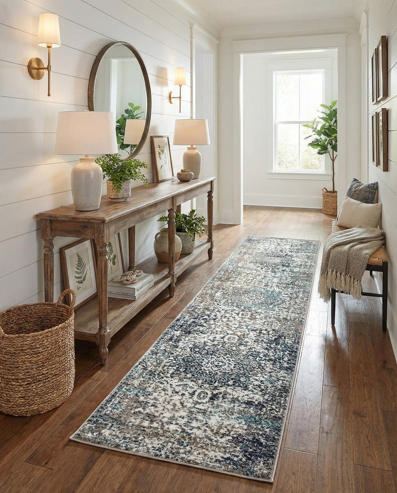 Georgetown Rugs Collection Area Rug - Dupont (Gray) Runner Gray  lifestyle 79