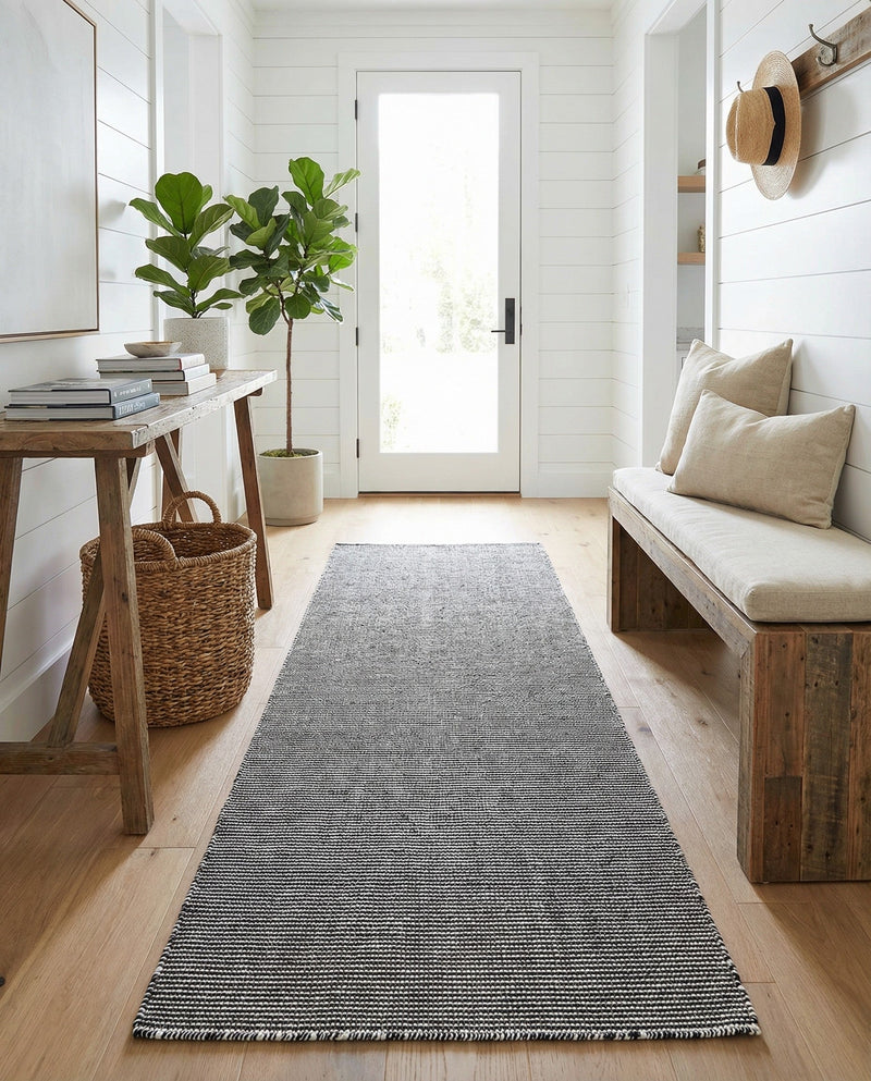 Jill Zarin Sedona Oasis Outdoor Collection Area Rug - Coconino (Black Sky) Runner Black Sky  lifestyle 44