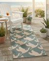 Seaside Haven Rugs Collection Area Rug -  Pelican Runner Stone Blue  lifestyle 49