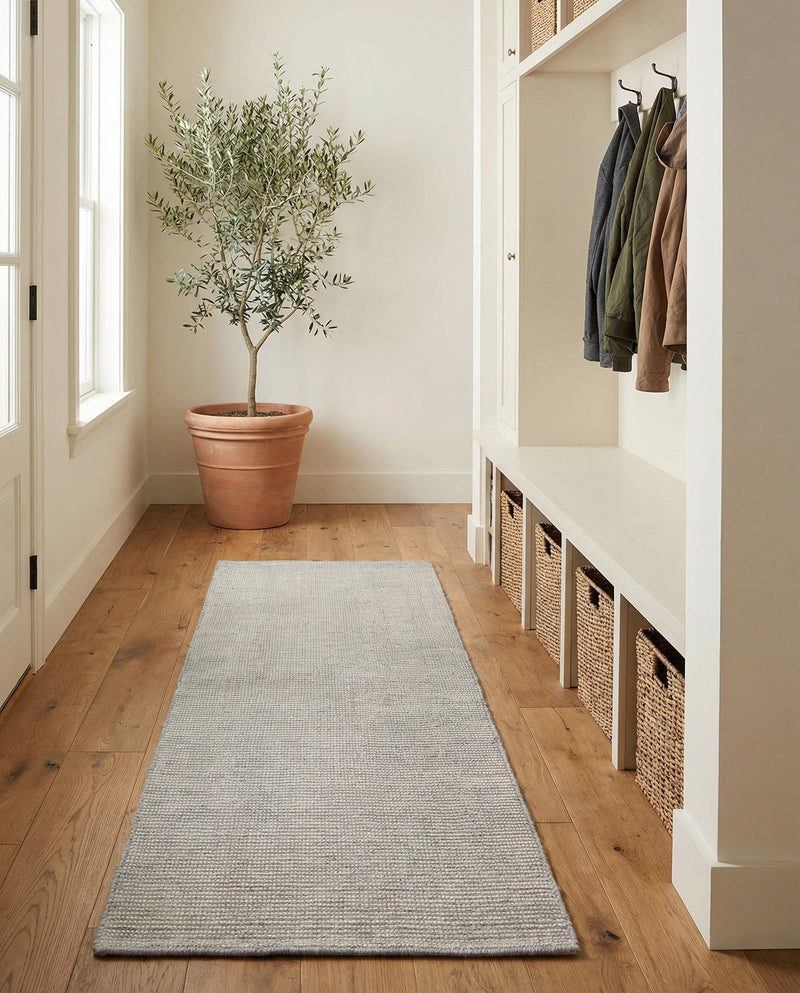 Berkshire Estate Collection Area Rug - Windsor (Grey Manor) Runner Grey Manor  lifestyle 77