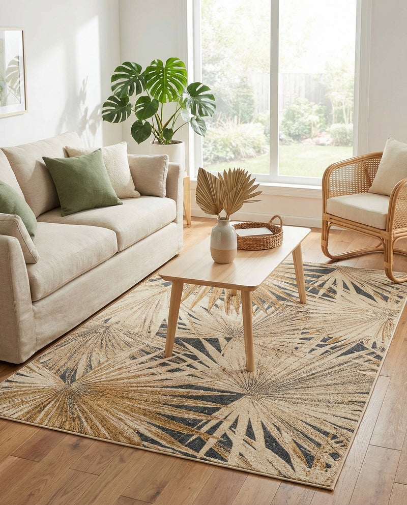 Seaside Blooms Collection Area Rug -  Avalon Rectangle Multi  lifestyle 18