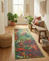 Coastal Terrace Collection Area Rug -  Pier Runner Multi  lifestyle 75