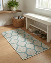Savannah Pergola Collection Area Rug - Arbor (Gray) Rectangle Gray  lifestyle 23