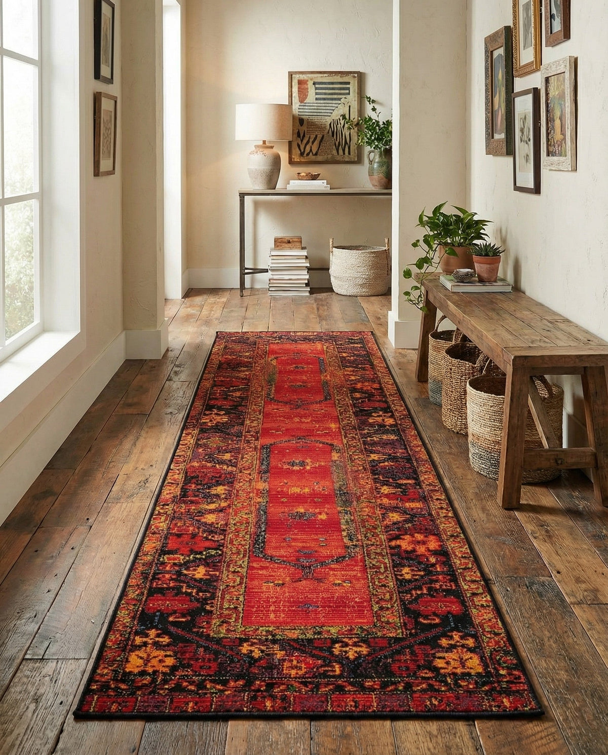 Safari Escape Rugs Collection Area Rug - Serengeti Runner Multi  lifestyle 104