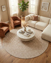 Urban Oasis Rugs Collection Area Rug -  Terrace (Dark Beige) Round Dark Beige  lifestyle 68