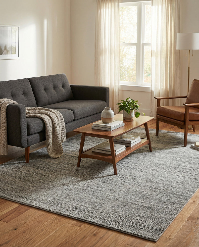Bloomsbury Elegance Collection Area Rug -  Kensington (Gray) Rectangle Gray  lifestyle 15