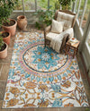 Patio Heritage Collection Area Rug - Tuscany Rectangle Multi  lifestyle 5
