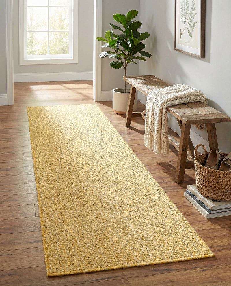 Seaside Serenity Collection Area Rug - Veranda (Corn Harvest Yellow) Runner Corn Harvest Yellow  lifestyle 73