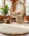 Majestic Manor Collection Area Rug - Versailles (Bone) Round Bone  lifestyle 60