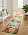 Seaside Blooms Collection Area Rug -  Amalfi Runner Multi  lifestyle 55