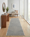 Urban Terrace Collection Area Rug -  Astoria (White and Black) Runner White and Black  lifestyle 35